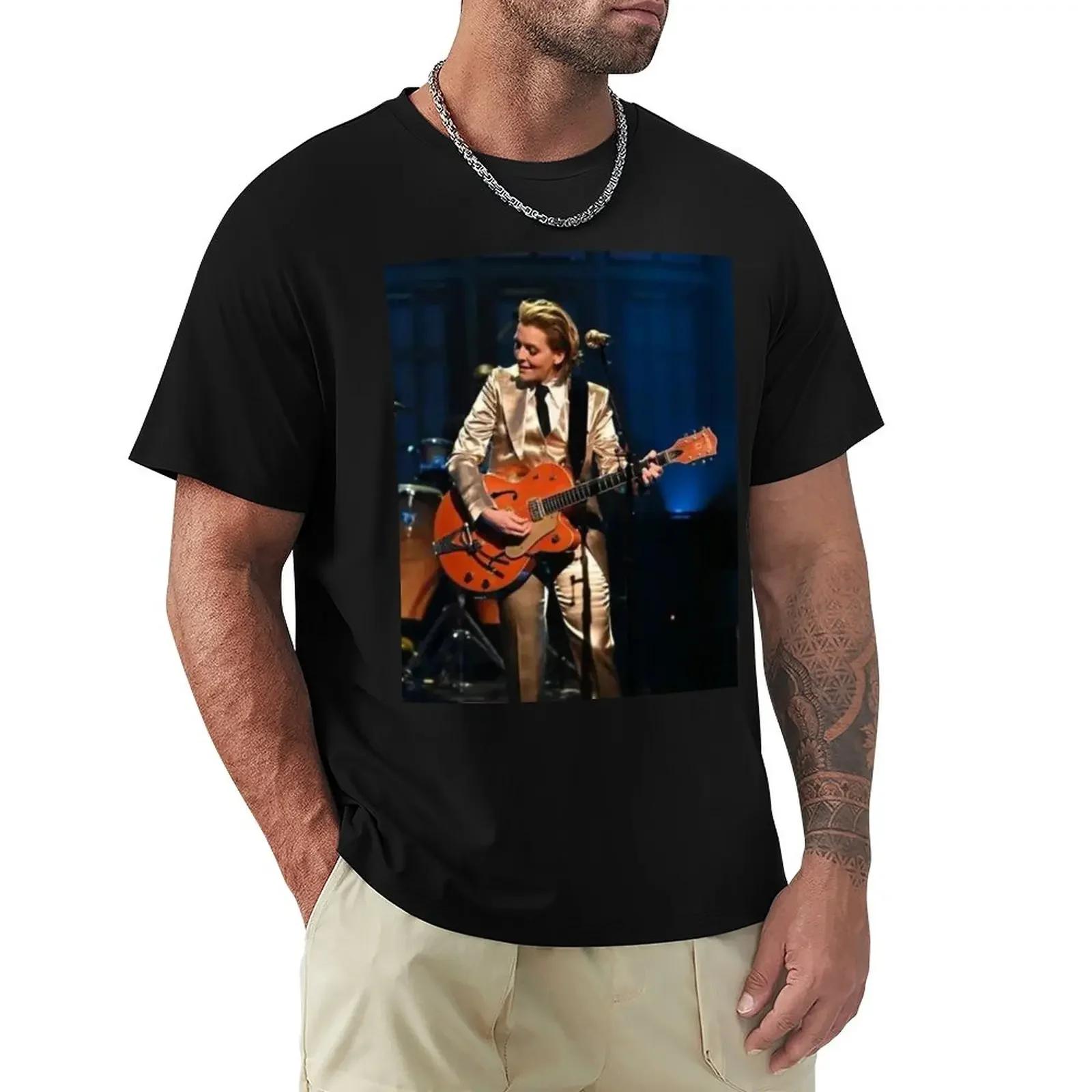 Brandi Carlile, brandi carlile girl guitar T-Shirt blanks animal prinfor boys sports fans customs t shirts for men cotton