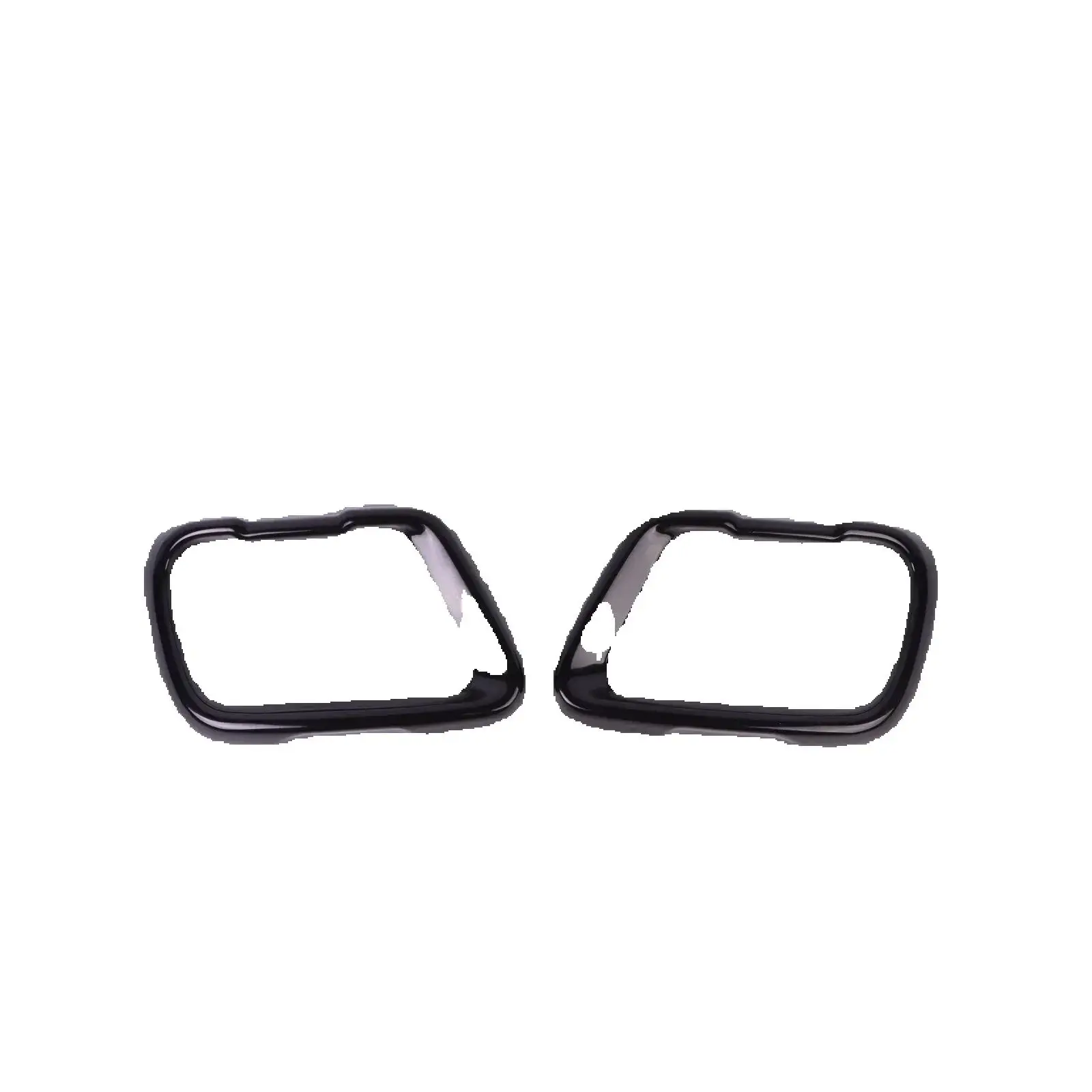 كاتم الصوت أنابيب طرفية الكسوة لسيارات BMW X5 G05 2019-2023 X6 G06 2019-2023 X7 G07 2019-2023 وعاء من الستانليس ستيل الأسود #2