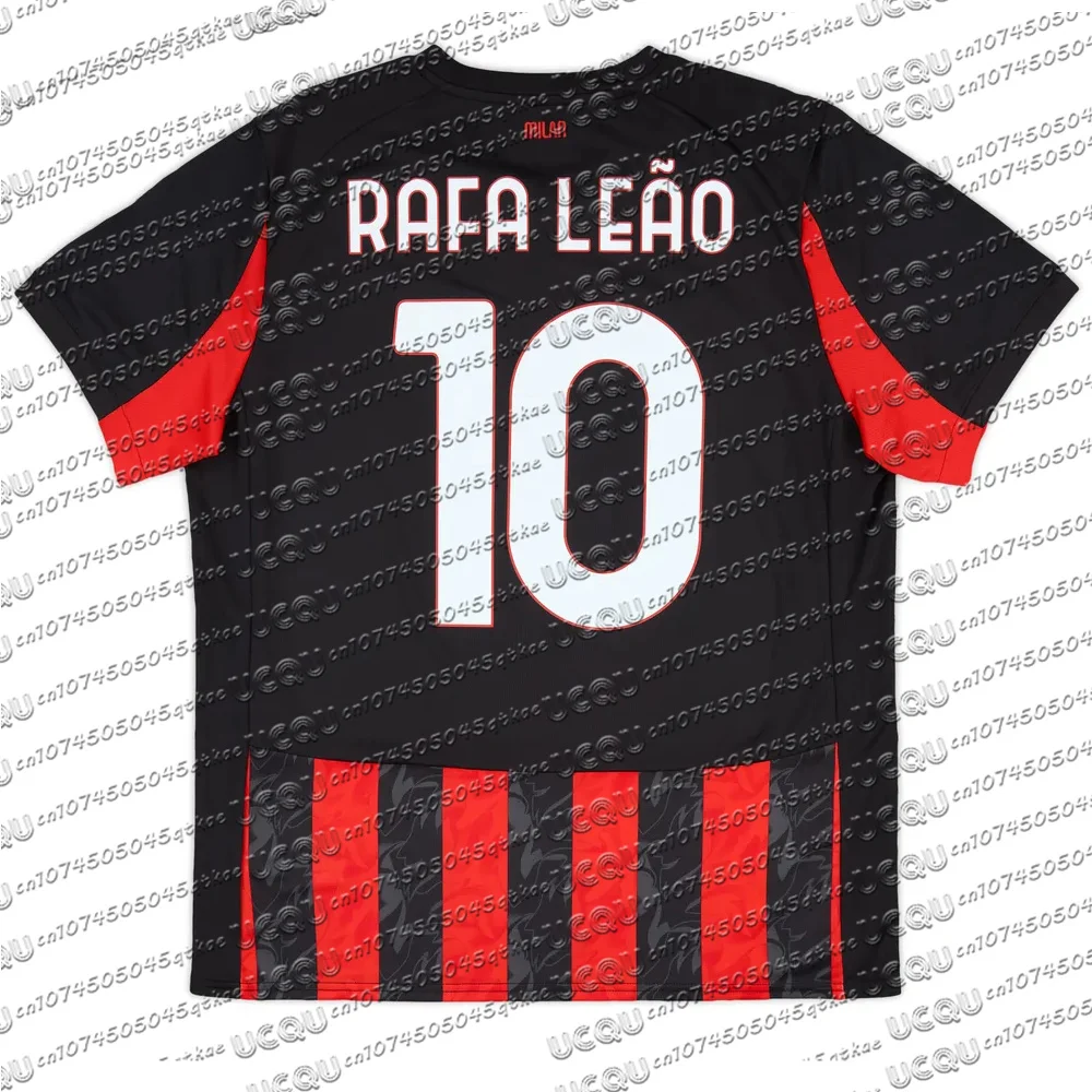 Temporada de 2025-26, camiseta de fútbol más nueva No.10 Leão No.11 Pulišić No.7, camisetas deportivas transpirables de secado rápido con estampado 3D para hombre