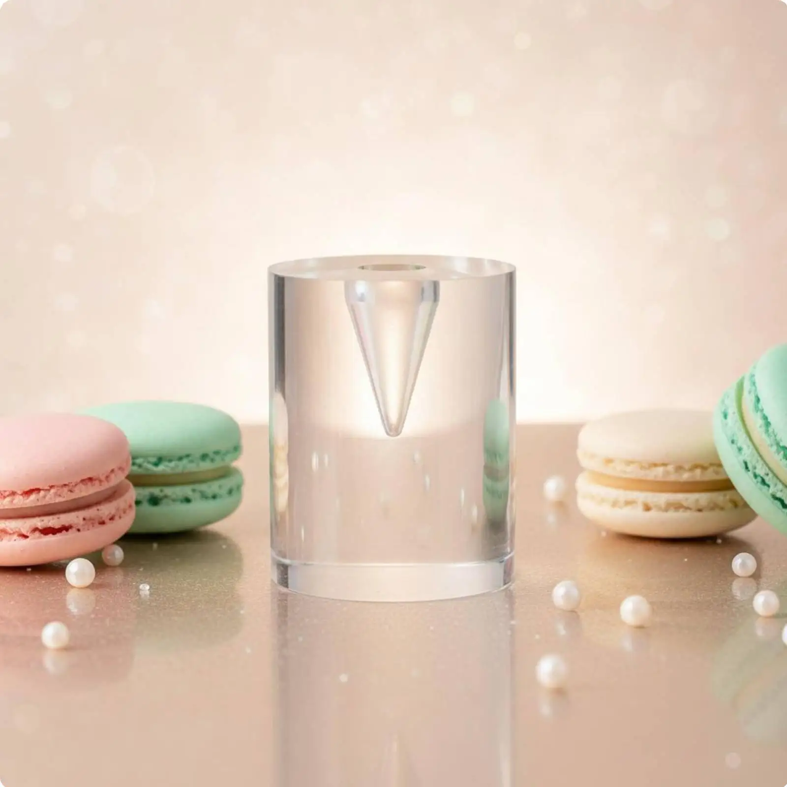 Thickened Base Acrylic Dessert Stand Elegant Ice Cream Cone Rack for Buffet Restaurant Dessert Table