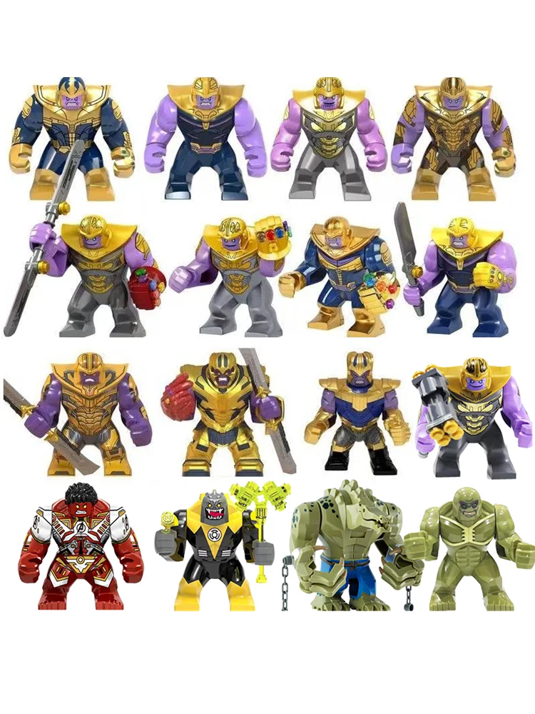 Marvel-Bausteine: Thanos, Spider-Man, Venom, Hulk, Anime-Figuren, zusammengebaute Puppen, Spielzeug, Weihnachts- und Geburtstagsgeschenke.
