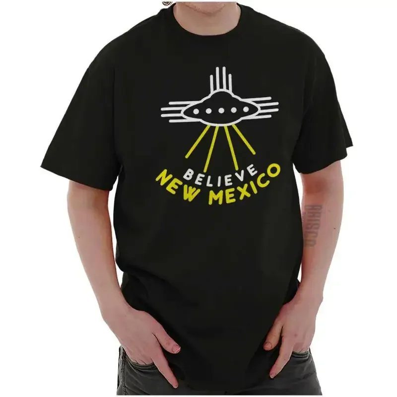 Roswell New Mexico Alien Ufo Zia Spaceship Womens Or Mens Crewneck T Shirt