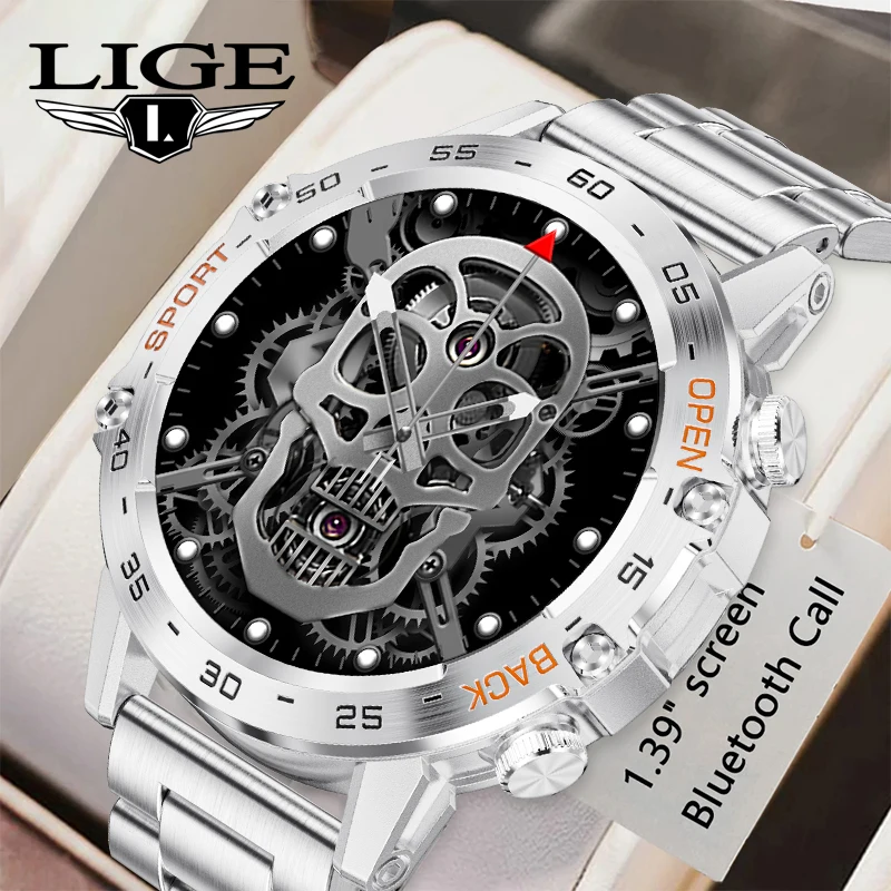 

LIGEI Bluetooth Call Smart Watch Men Outdoor Sport Waterproof Fitness Health Monitoring Watches For Android IOS Phone SmartWatch