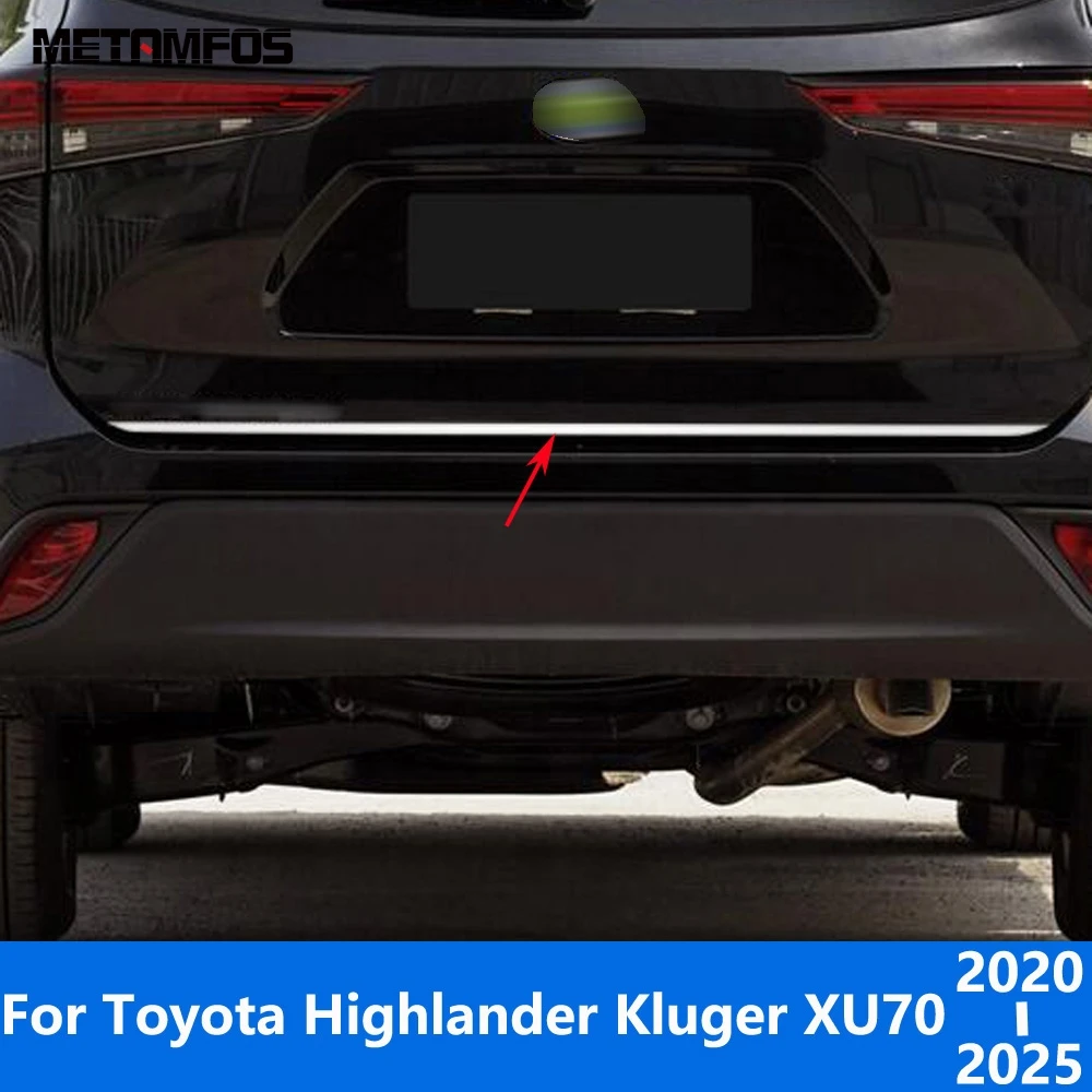 

Accessories For Toyota Highlander Kluger XU70 2020 2021 2022 2023 2024 2025 Steel Rear Trunk Lid Tailgate Door Boot Cover Trim