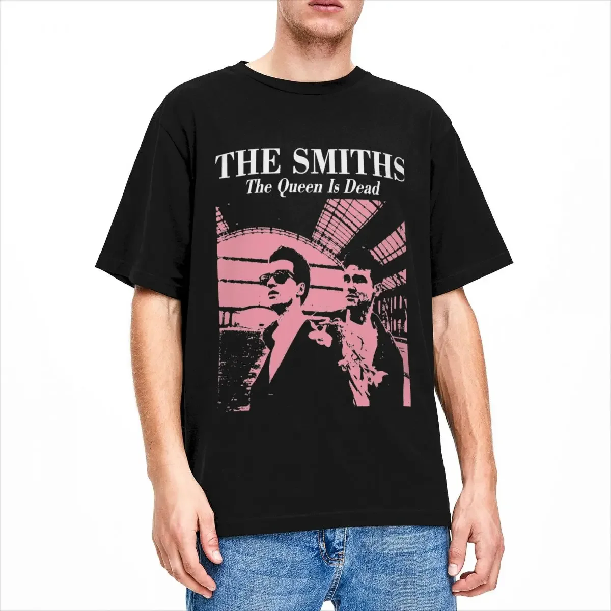 

The Smiths Queen Is Dead Merch T-Shirts Men Women Leisure Cotton Tee Shirt Round Neck Short Sleeve Printed Tops