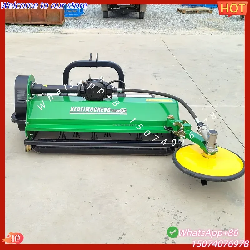 2026 Hydraulic Skid Steer Flail Mower Bearing Core Components High Productivity Automatic Obstacle Avoidance Rotary Lawn