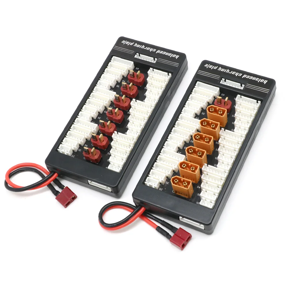 New 2S-6S Lipo Parallel Balanced Charging Board XT60/T Plug B6AC A6 720i Parallel Charging Plate Board For RC Battery Charger