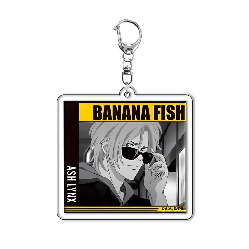 Anime Banana Fish Acrylic Stand Figure Keychain Set Desktop Decor Collection Model Toy Bag Charm Gift For Fans