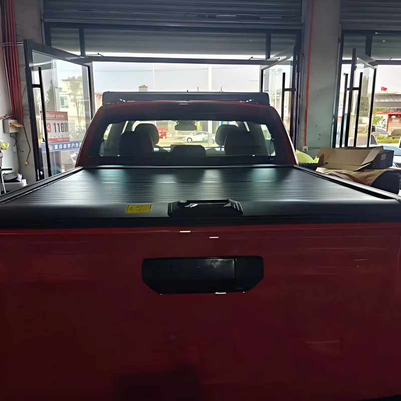 Pickup Truck Roll up Folding Hard Cover Waterproof Locking No Drill Canopy Tonneau Cover Tonneau Cover