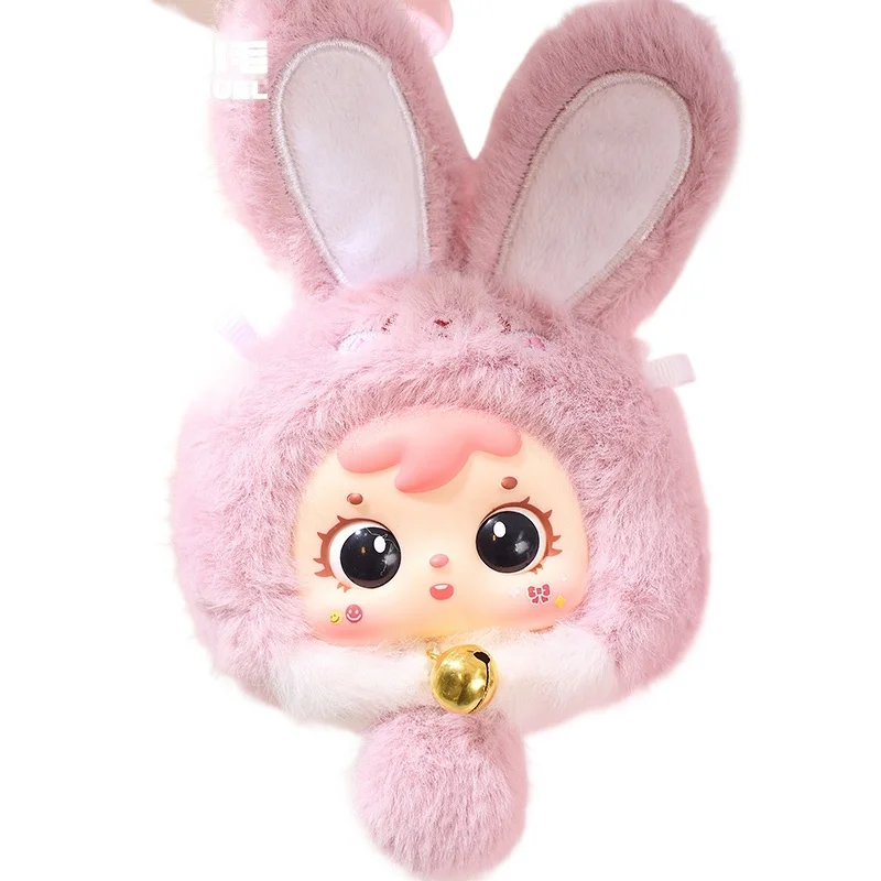 Nuevo Producto Original Samuel Mini colgante de conejo de la riqueza, caja ciega de vinilo de felpa, colgante de bolsa, muñeca Kawaii, juguete para niña, regalos sorpresa