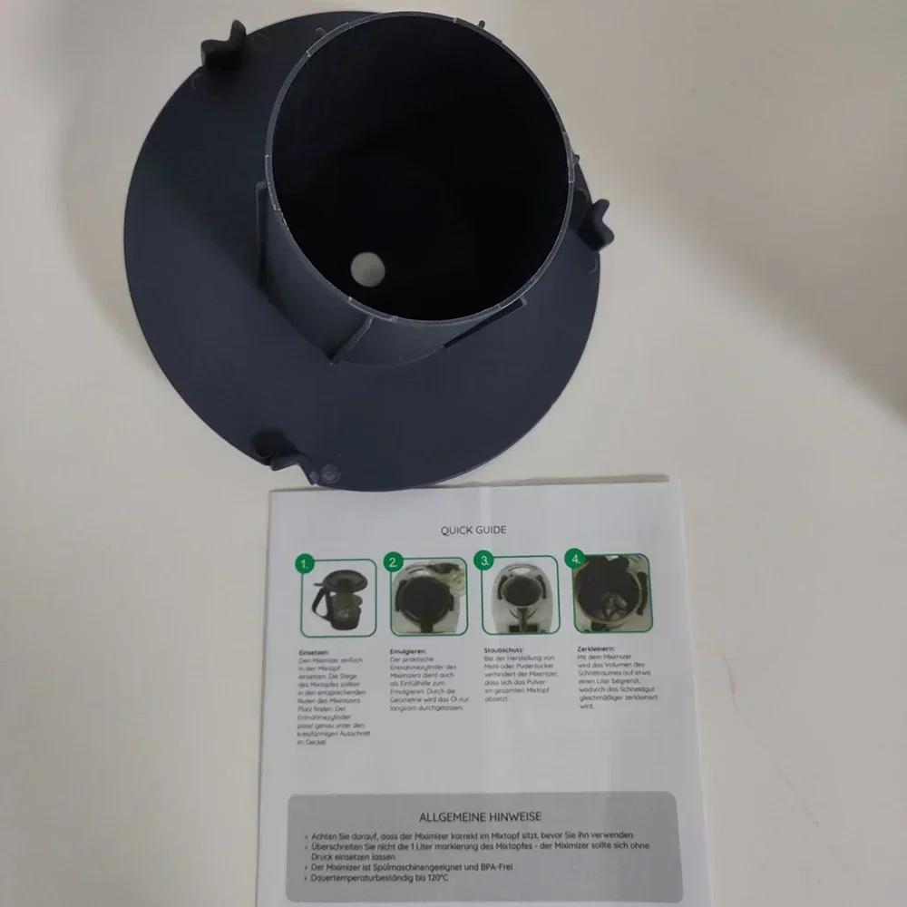 وعاء خلط المخفض كفاءة تقطيع خلط مكعبات الطعام كسارة الثوم سبلاش الحرس مناسبة ل Thermomix TM5 TM6 20CC
