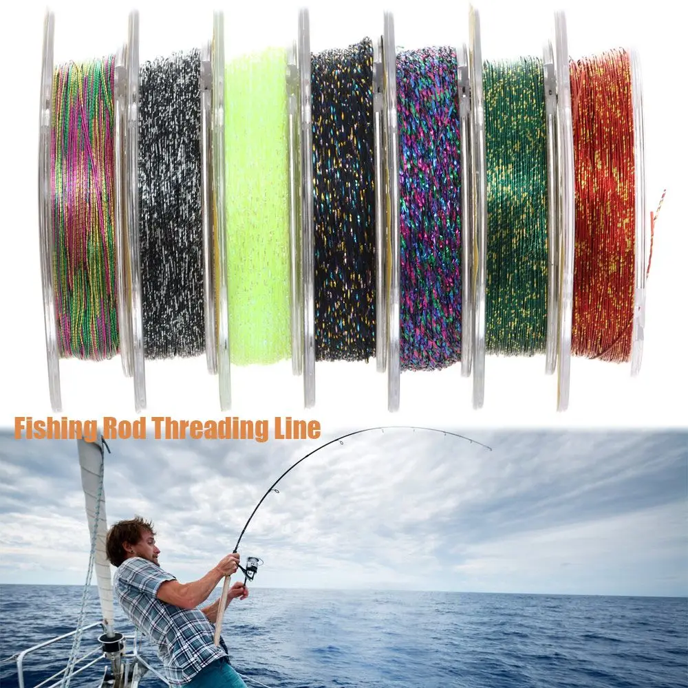 

50 Metres Fishing Rod Building Threading Line Winding Guide Wrapping Thread Braided Wire Polyester Line