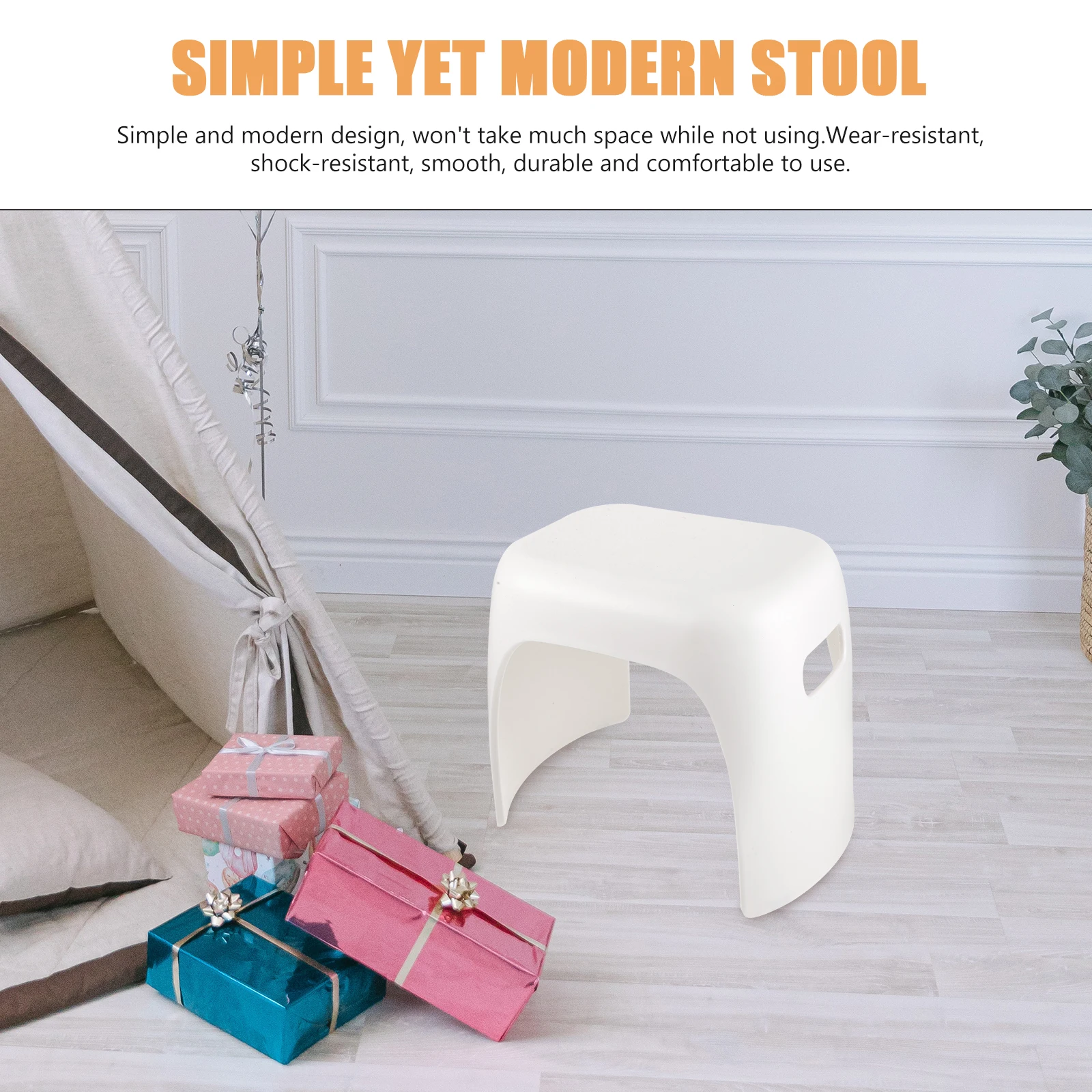 

Thickened Plastic Stool Kids Footstool Lightweight Portable Small Toddler Helper Safe Comfortable Children Furniture