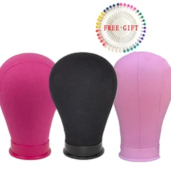21-23inch Manikin Canvas Block Wig Head Mannequin Head Wig  Set For Wigs Making Display Styling
