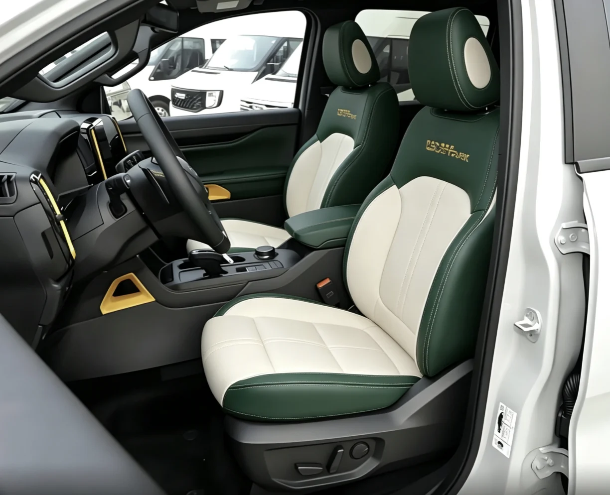 Für Ford Ranger 2023~2025 Maßgefertigte Autositzbezüge Luxuriöses Nappaleder 100% Passgenau Innenausstattung 360 ° Vollständige Abdeckung – Detail 4