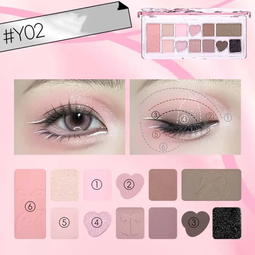 

Portable Long-Lasting Folding Eyeshadow Waterproof Shiny Eye Shadow Palette Beauty Makeup Kit Colorful Eyeshadow Powder Blush