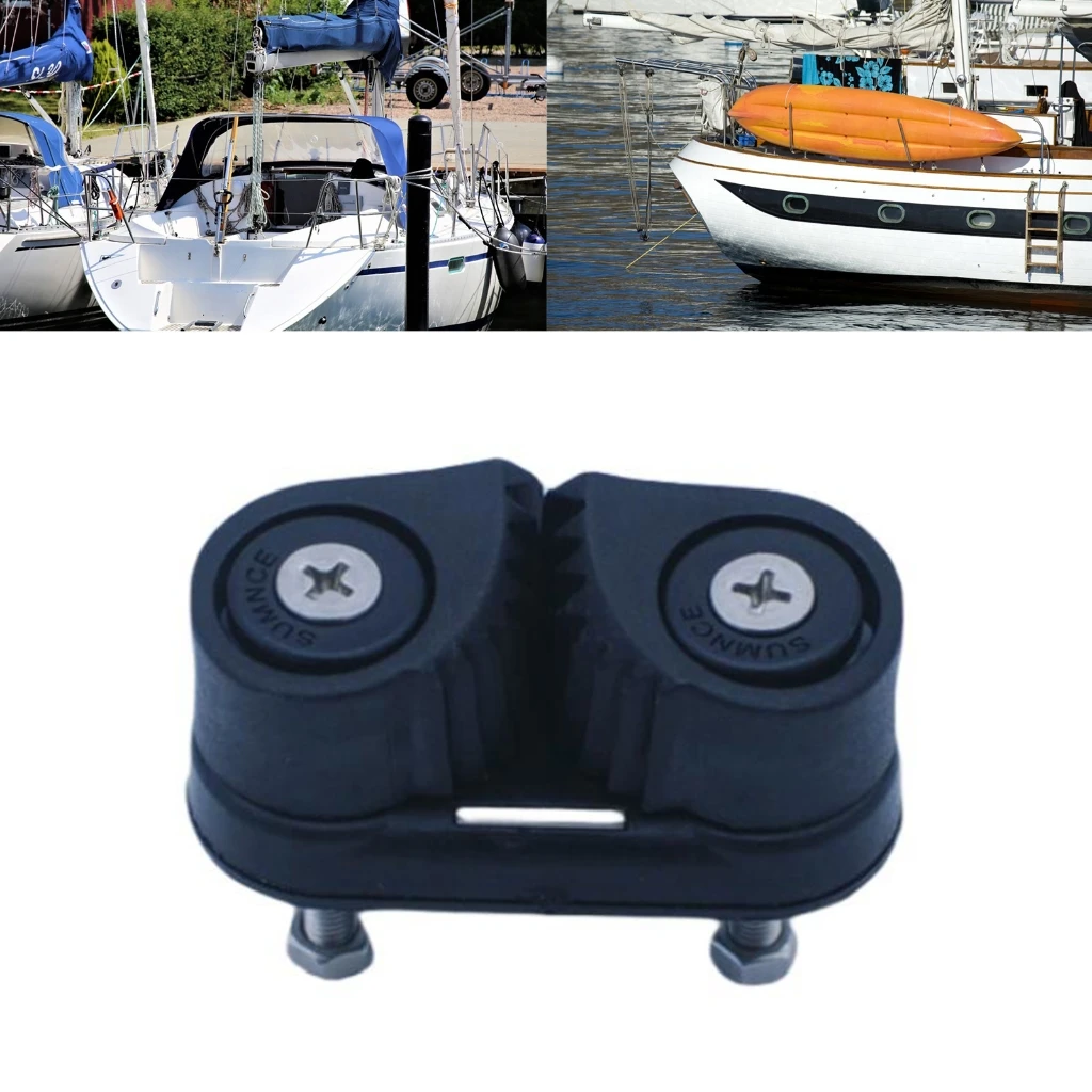 1pc Nylon Boot Schnelle Eintrag Nocken Klampe Mit Führenden Ringe Lager Seil Klemme Pilates Ausrüstung Boot Stollen Kajak marine – Detail 4
