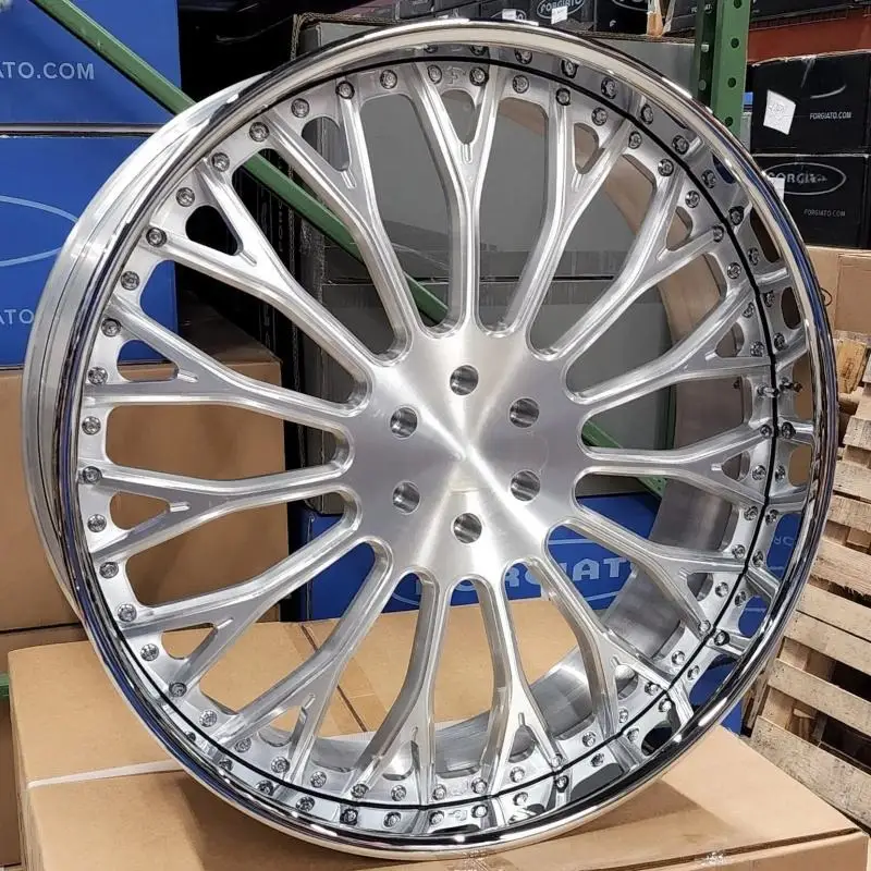 LZT-1148 Custom Car Rim Deep Dish 2 Piece 22 24 26 5x114.3 5x120 6061-T6 Alloy Forged Wheels for Cadillac Escalade Ford F150