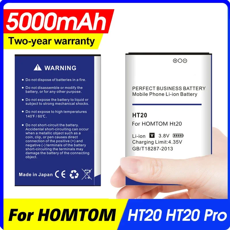 

Ht20 Battery Arrived 5000mah for Homtom / Pro Bateria