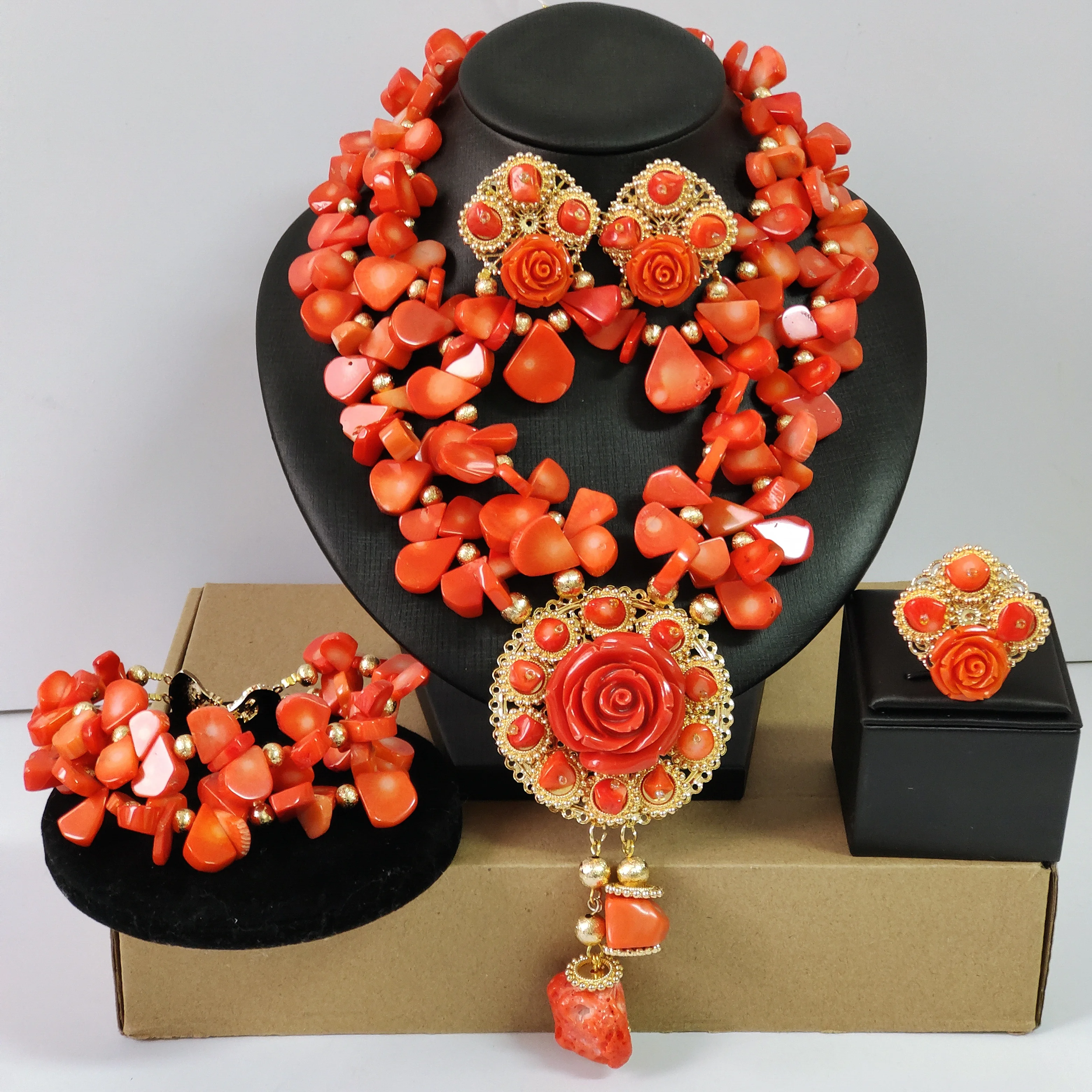 real-coral-beads-african-jewelry-wedding-sets-for-women