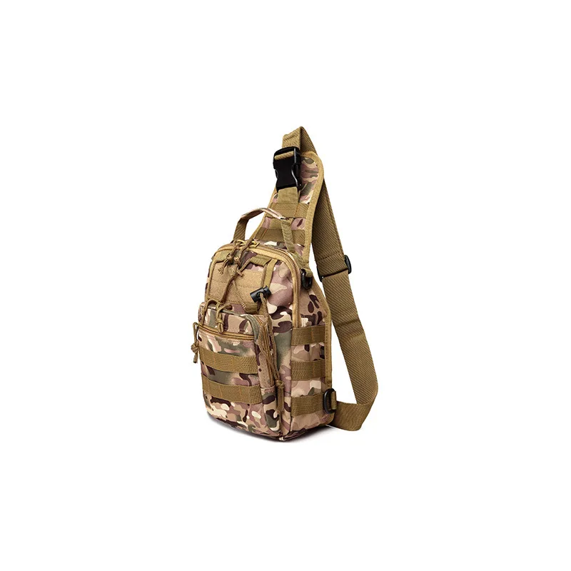 2023 New Men\'s Tactical Chest pack Camo Outdoor Cycling Sports One Shoulder Cross-body Bag Oxford Cloth High Quality Leisure