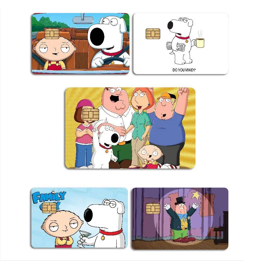 Funny Familys Guys Peter Diy Credit Debit Card Sticker Party Sticker Decoration Waterproof Small Chip Card Skin Sticker