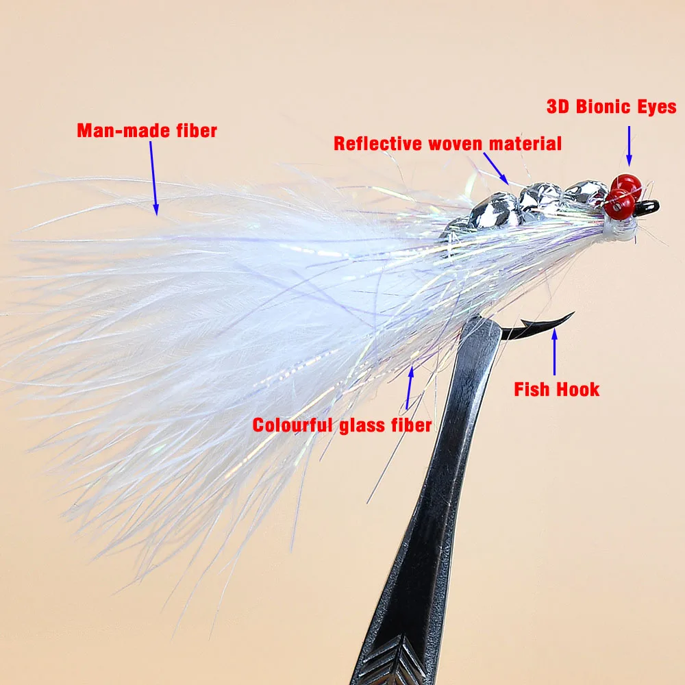 MNFT 5 قطعة مجنون تشارلي اللافتات يطير الصيد السحر الصيد الطعوم السنانير البحر والمياه العذبة علف الاسماك المهنية كاذبة الطعوم #3