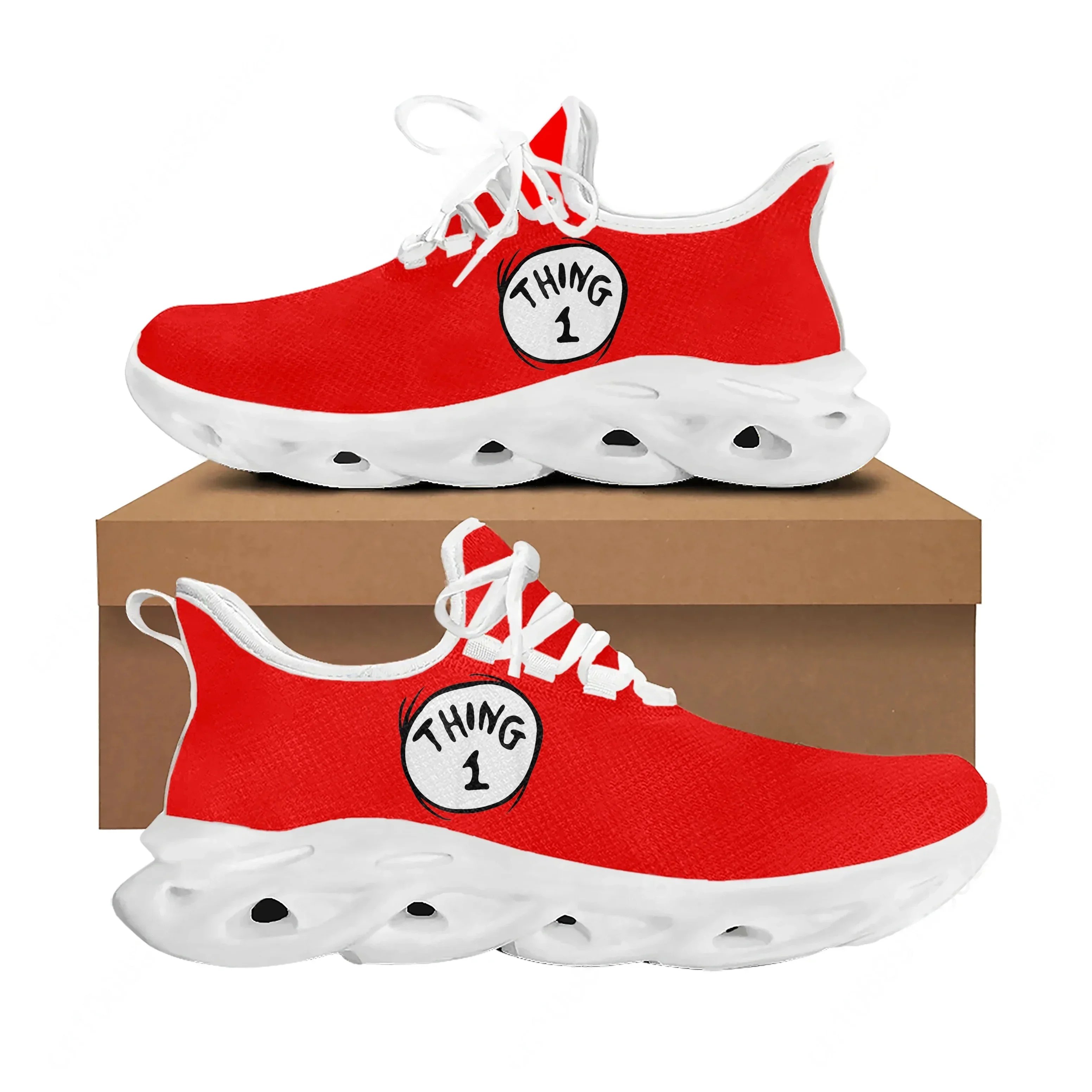

Thing 1 Thing 2 Flats Sneakers Mens Womens Teenager Sports Running Shoes High Quality Cartoon Custom Lace Up Mesh Footwear