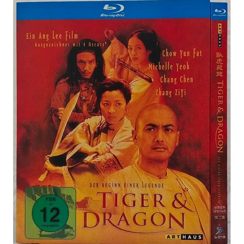 Crouching Tiger Hidden Dragon Blu-ray Disc Directed by Ang Lee Classic Martial Arts Masterpiece Chow Yun-fat Michelle Yeoh