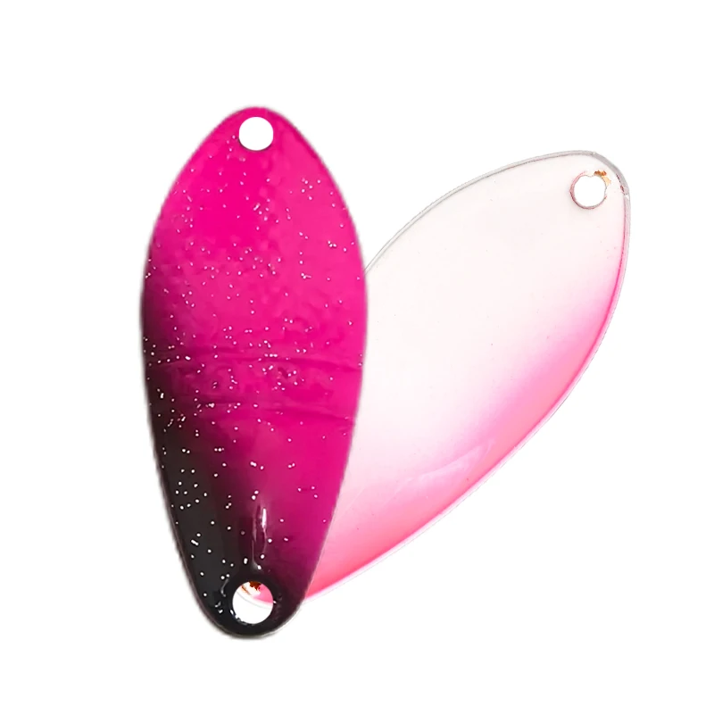 Peche Leurre Pesca Spoon ca. 3g 30mm Bunter Spoon-Köder aus Kupfermetall, Angelköder, Schwimmköder für Forelle, Chub, Barsch, Lachs
