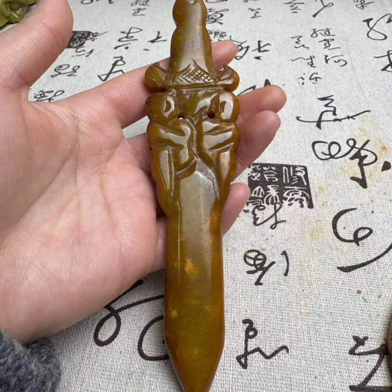 Wholesale Of Distressed Xiu , Antique-Style , Carvings, Pendants, Ornaments, Patterned Jade Swords, And Live-Stream