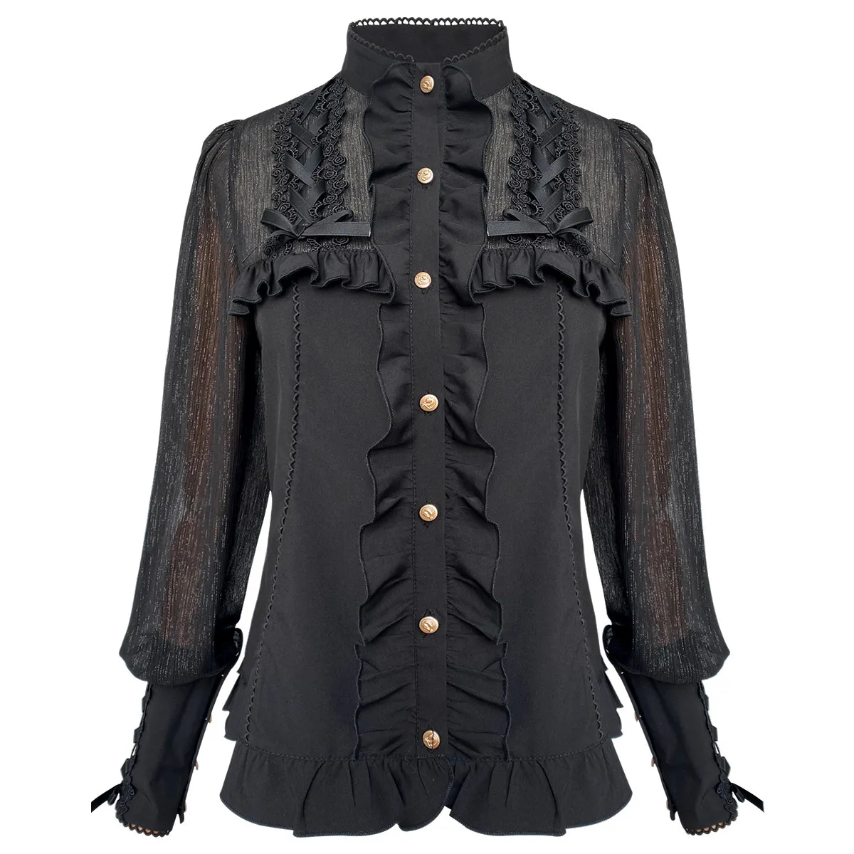 

Original Monaa loween Court irt Long Sve Bubble Sve Tie Waist Sweet Lolita Inner Wear eep Leg Sve Blouse