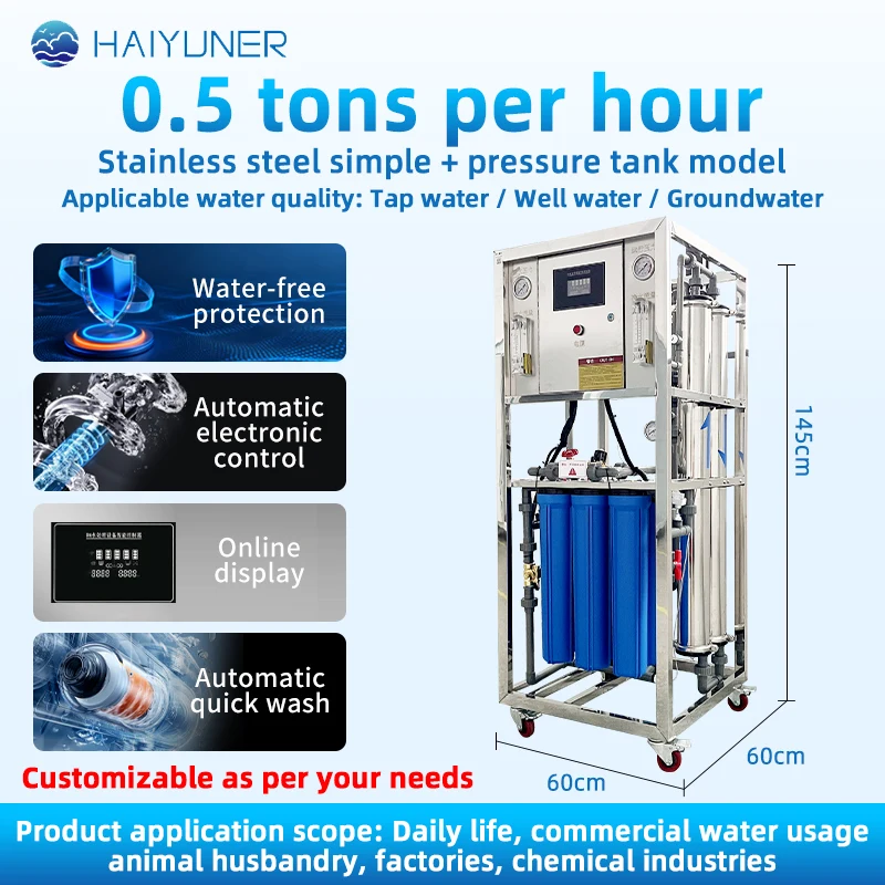 Small Commercial Drinking Water Purification Machine With Reverse Osmosis Membrane RO ULP 4040 Vontron For Industrial Use