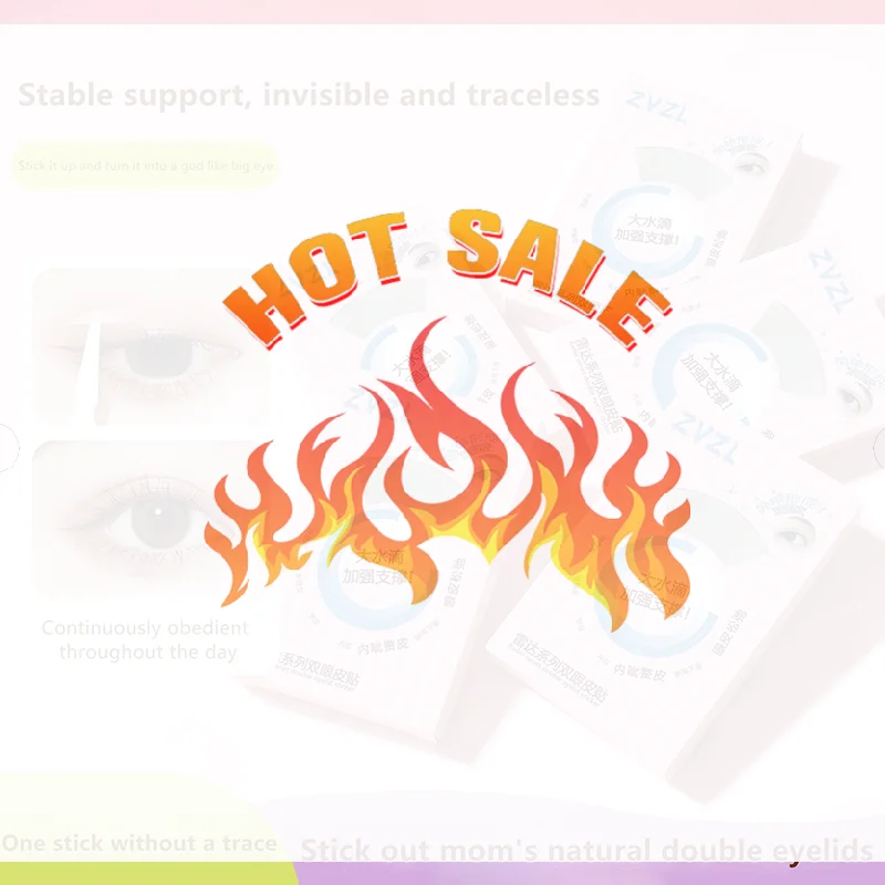256 parches cinta para párpados dobles pegatinas autoadhesivas de maquillaje de ojos Beige cinta transparente Invisible para párpados dobles maquillaje de ojos grandes