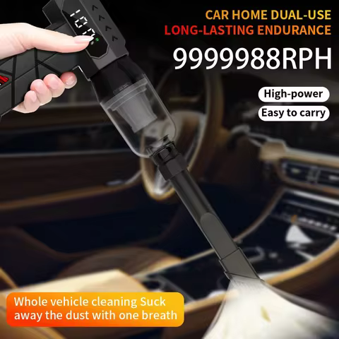 Super 9999988RPH Turbo Jet Blower Portable Electric Duster with LED Light&amp;Display for Car/Home/PC/Outdoor/Snow/Leaf/Camping/BBQ