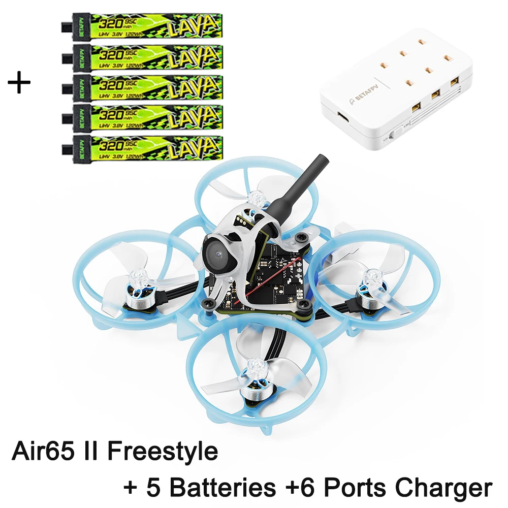 BETAFPV 2026 Air65 II ELRS 2.4G borstelloze Whoop Quadcopter Champion Racing Freestyle 1S RC Drone met LavaⅡ320mAh 1S95C batterij