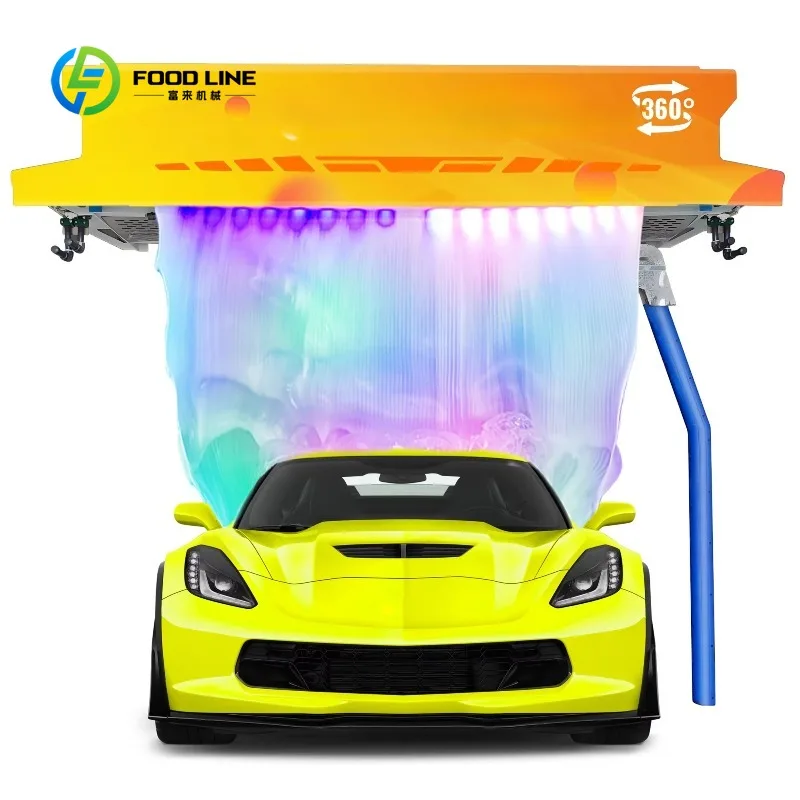 Full Computer Control Portable High Pressure Non-contact 360 Touchless Automatic Car Wash Machine