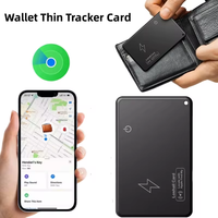 Wallet Tracker Card Wireless Charging Tracking Location Gps Locator Smart Tag for iPhone Find My Airtag Anti-lost Tracker Device