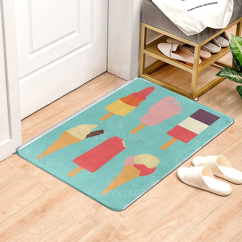 House entrance carpet Home door mat Modern Nordic style Room Bath Foot bathroom non-slip Kitchen water absorption rugs funny