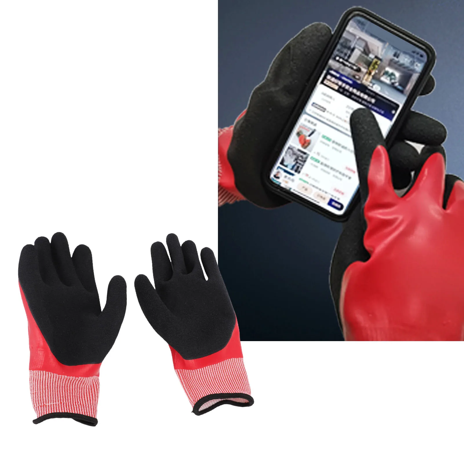 

1000V Electrical Insulated Gloves Touch Screen Electrician High Voltage Insulation Work Glove Anti Slip Grip for Electrical Work