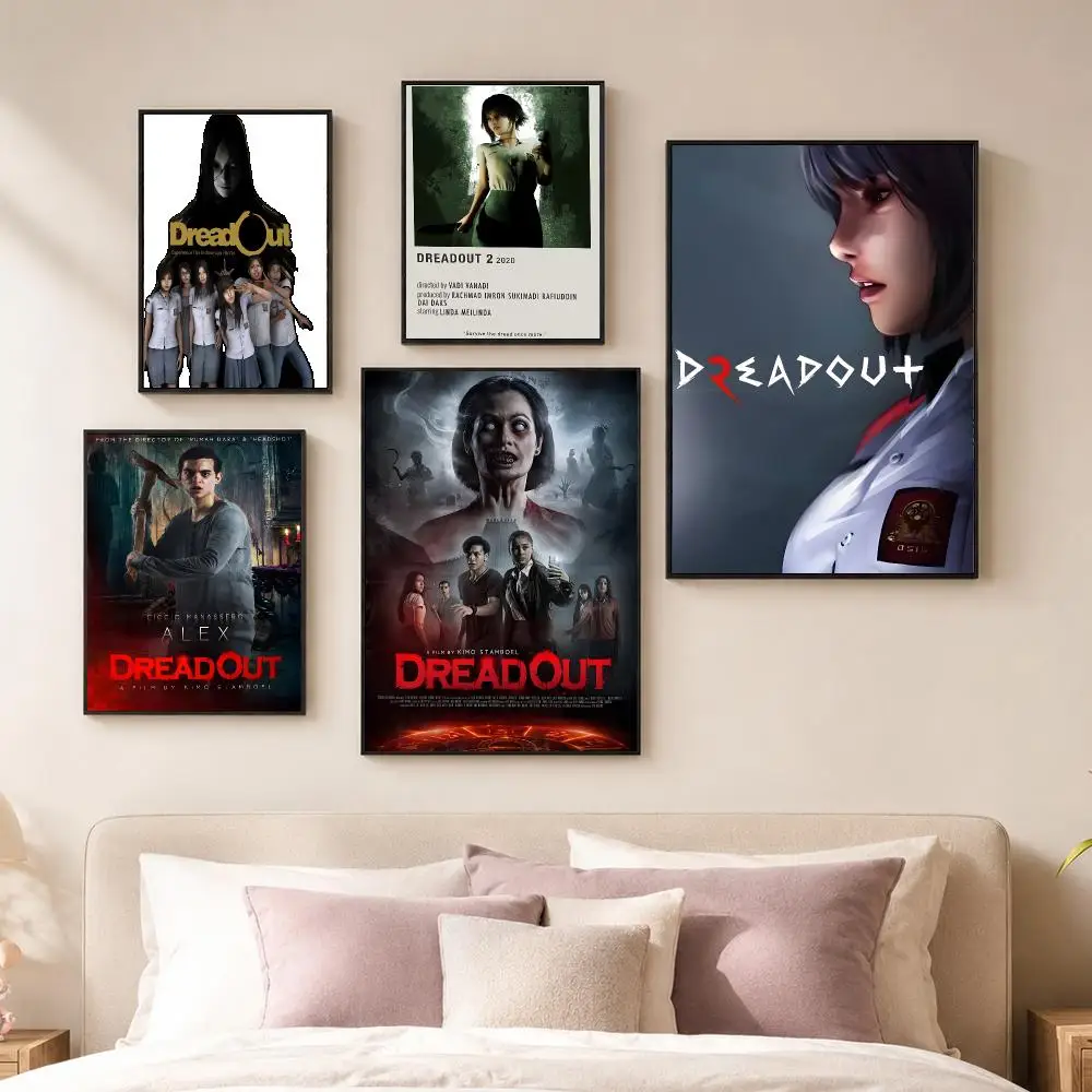 Game D-DreadOut Poster Vintage PP Paper Wall Art Home Decor Print for Bedroom Living Room Aesthetic Gift