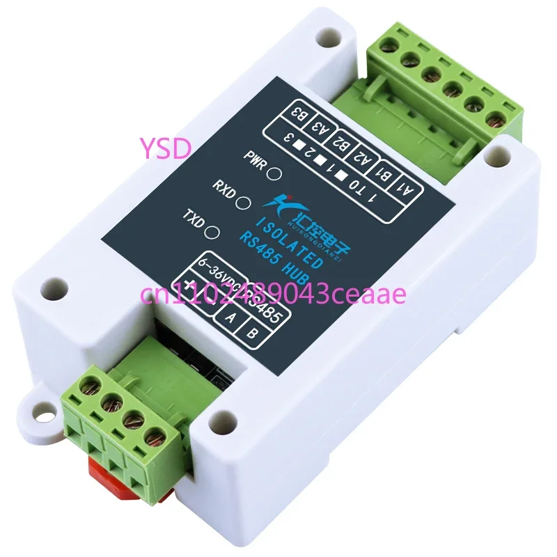 485 Hub (Repeater Splitter with Signal Photoelectric Isolation Amplifier Module, Anti-interference & Lightning Protection)