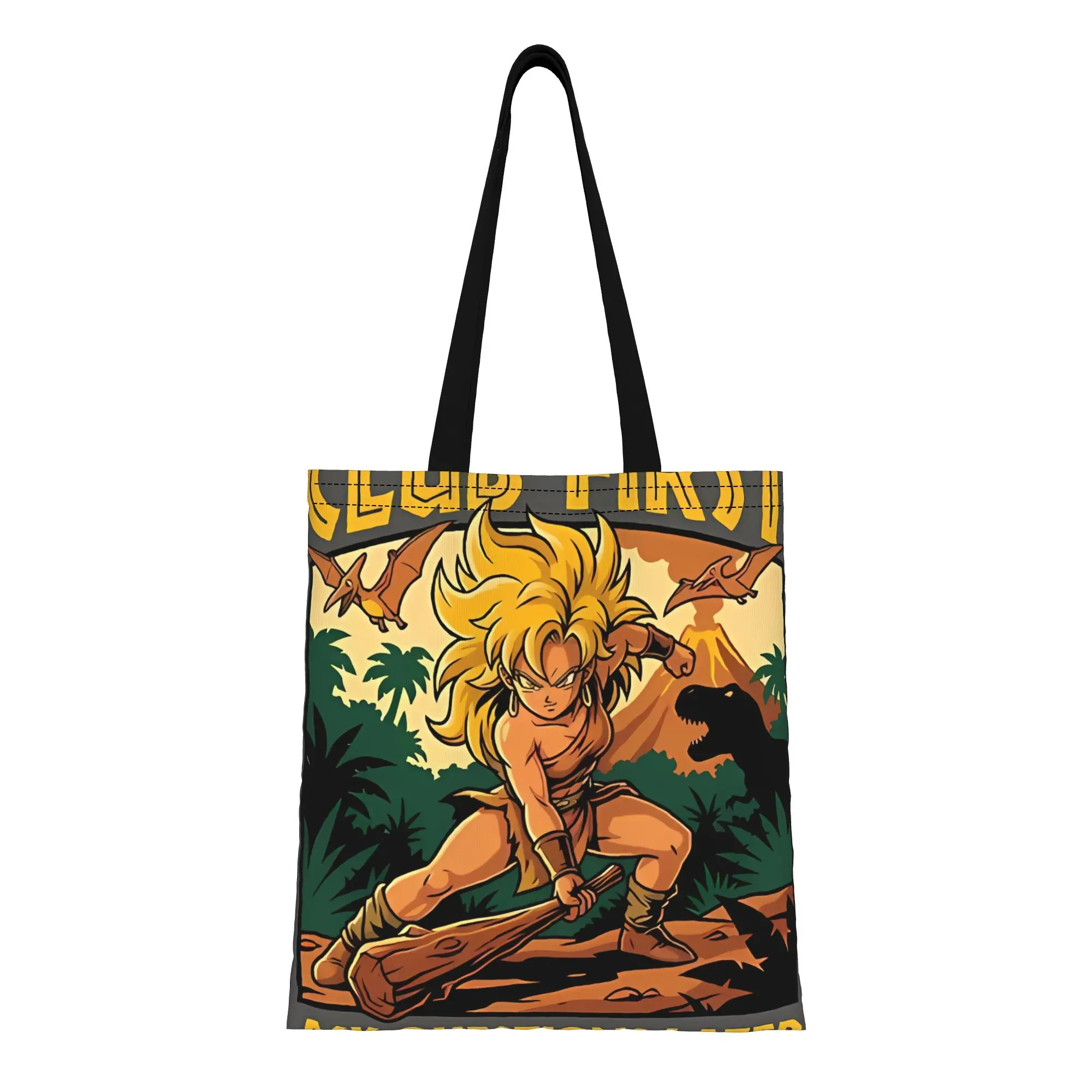 

Женская холщовая сумка-тоут C-Chrono Trigger Ayla для покупок, путешествий и активного отдыха, прочная сумка через плечо