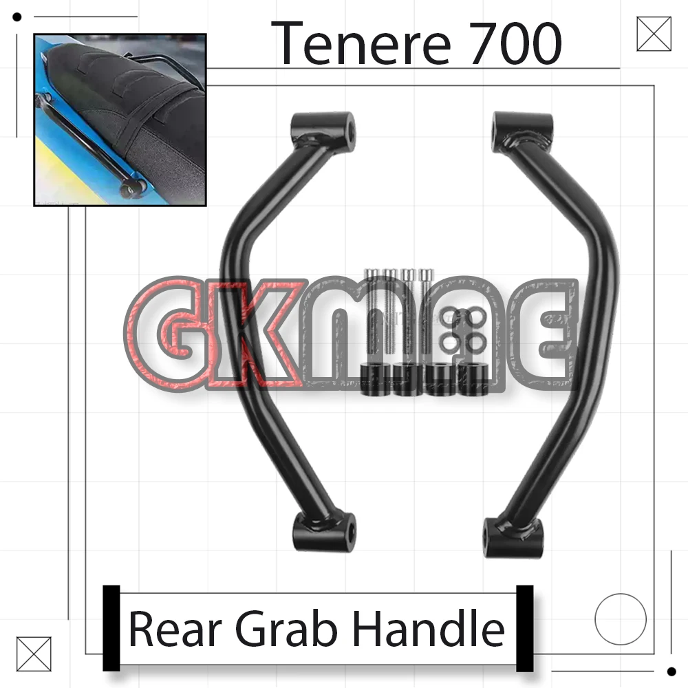 

New For Yamaha Tenere 700 T 700 S XTZ 700 2019-2025 Motorcycle Modification Rear Grab Handle Rear Handrail Grip-Handle Bow