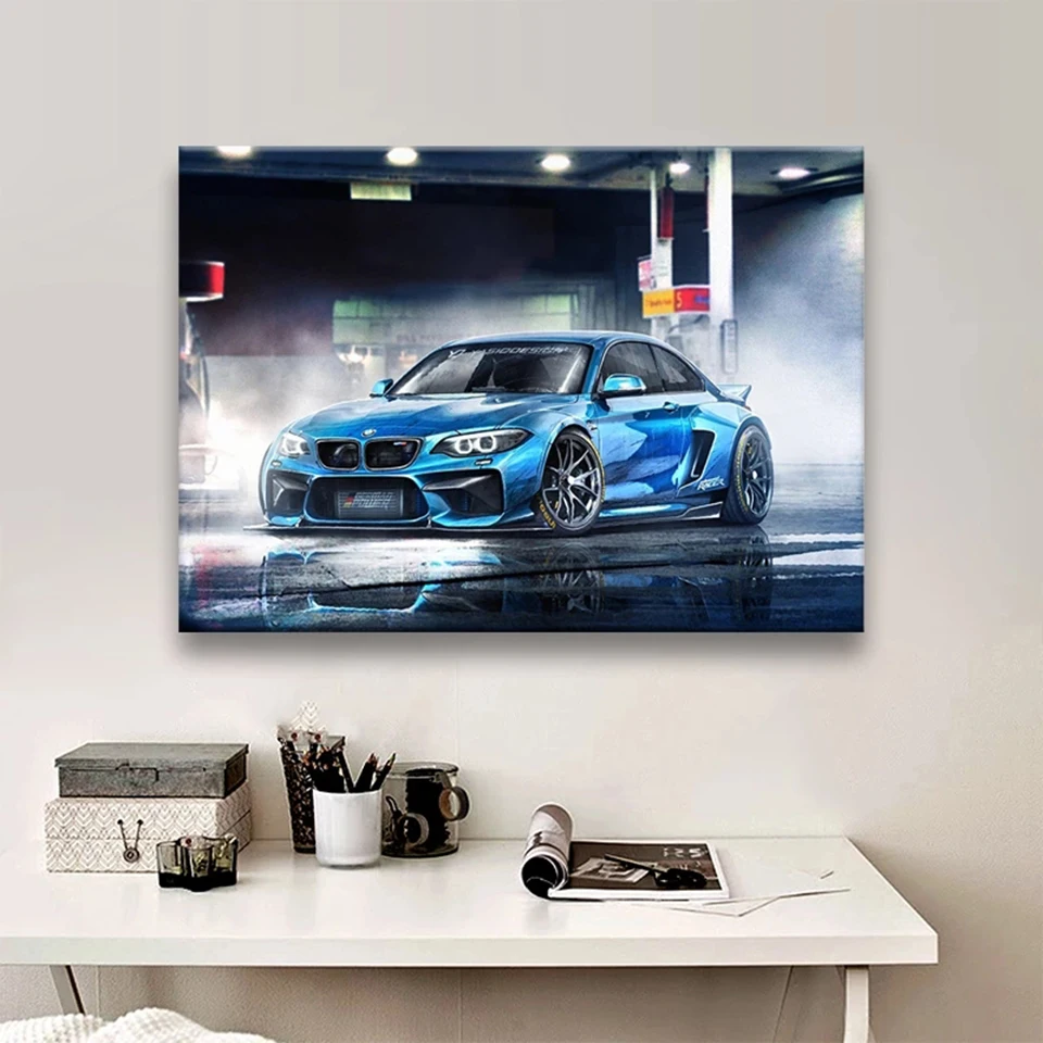 5D diamante ricamo auto sportiva BMW M3 diamante PaintingFull Drill punto croce kit strass artigianato artistico fai da te Hobby Decor regalo