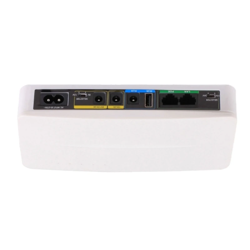 Fonte alimentação UPS 2x5000mAh para modem/roteadores/fonte alimentação câmera 5V9V12V24V