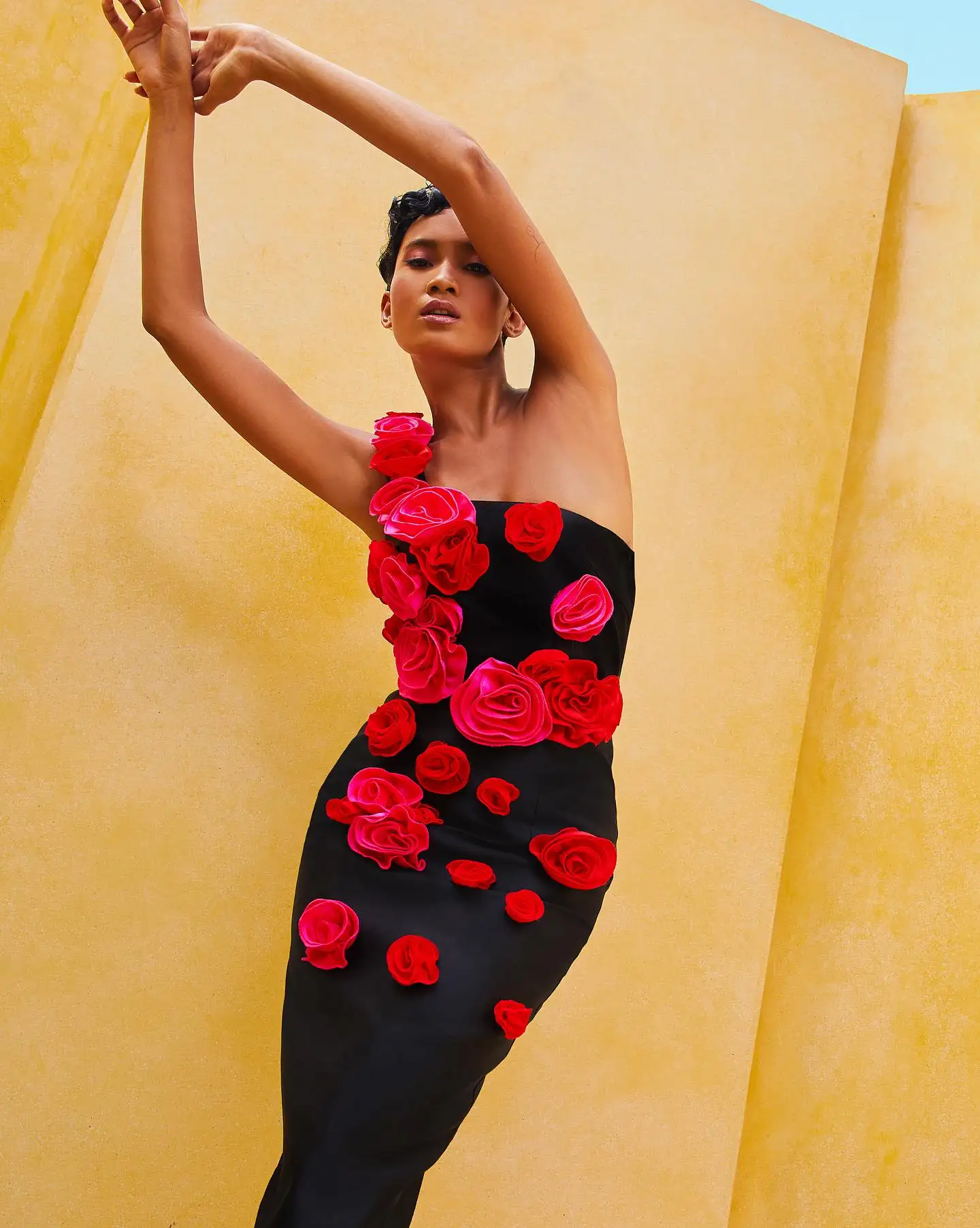 

DEIVE TEGER однотонное модное платье с 3D цветами для женщин, лоскутное платье без рукавов с диагональным вырезом и молнией, женская одежда