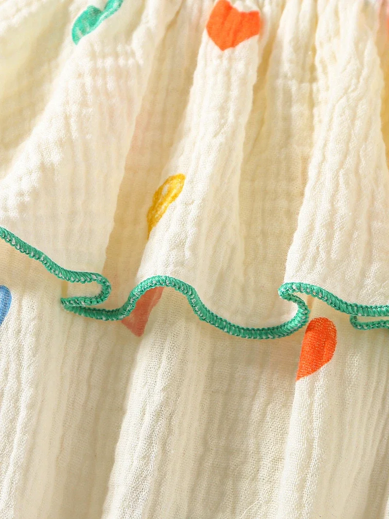 MILANCEL Estate Neonate Abbigliamento 0-2Y Infantile Cuore Stampato Bretelle Body con Cappello Bambino Senza Maniche Un Pezzo