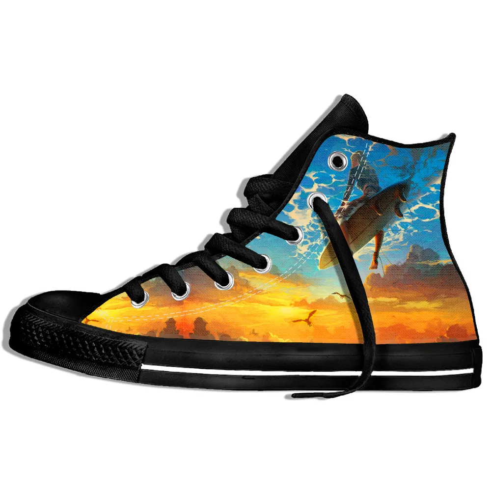 Hot Cool Summer New Funny Sunset Eagle Men Women Casual Lightweight Sneakers Comfortable Shoes High Top Latest Board Shoes