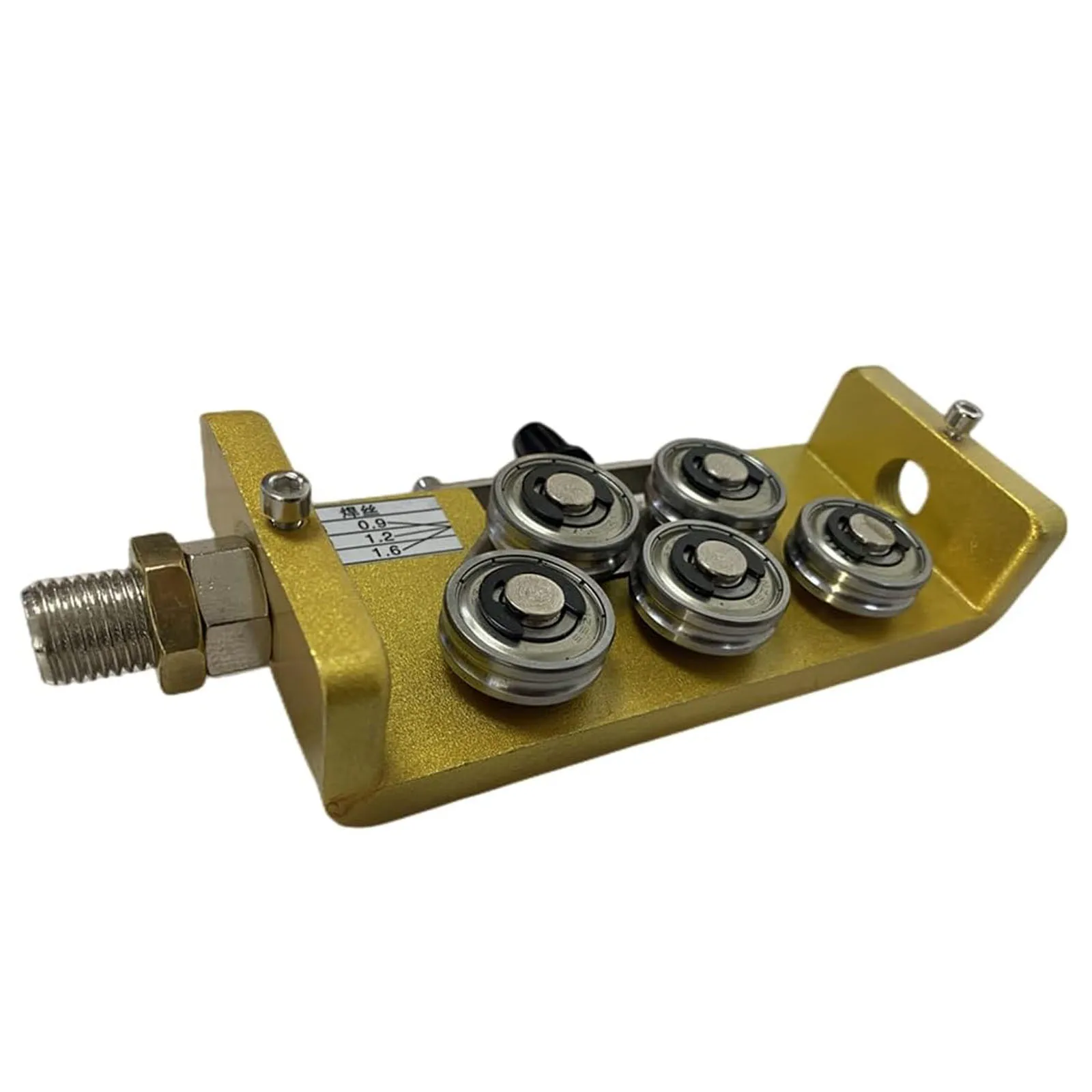 5-колесный выпрямитель для сварочной проволоки, инструмент для выпрямления сварочной проволоки в бочках из нержавеющей стали, M14 * 1,5